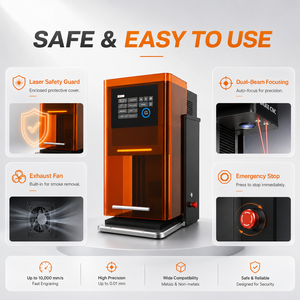 MOPA Dual Laser Marker Fiber & Blue Light Laser Engraver